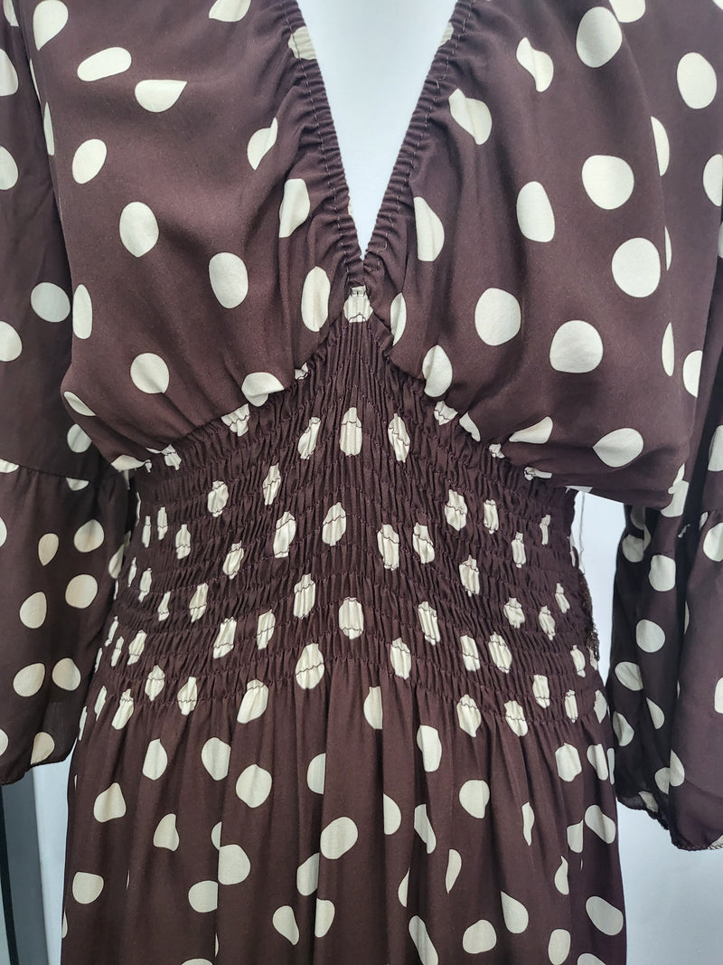 Polka dot chocolate dress