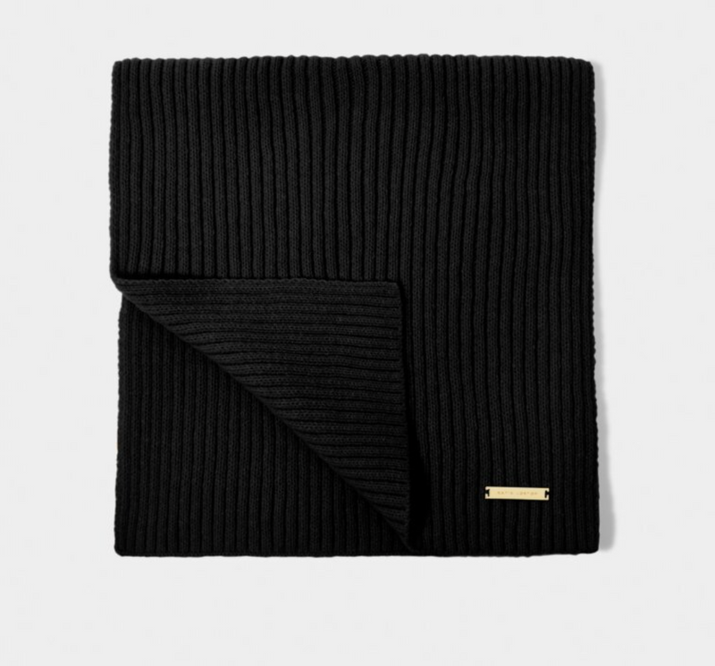 Knitted Scarf Black