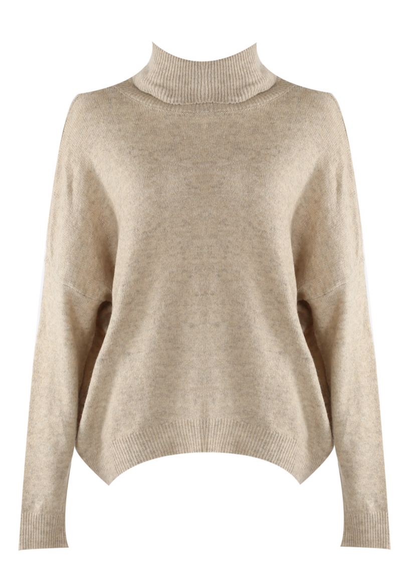 Roll Neck Fine Knit Jumper