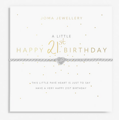 a little HAPPY 21st bracelet