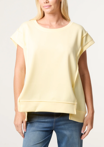 Round Neck Sleeveless Jersey Top