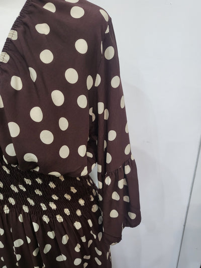 Polka dot chocolate dress