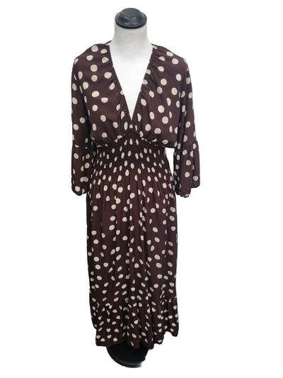 Polka dot chocolate dress