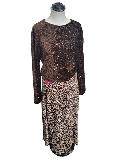 Sequin bow tie top