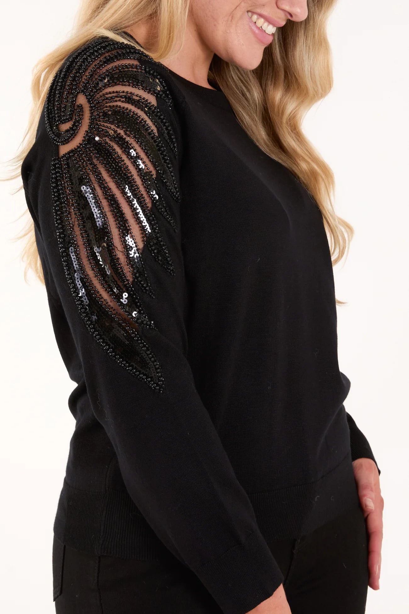 Leaf Print Sweater