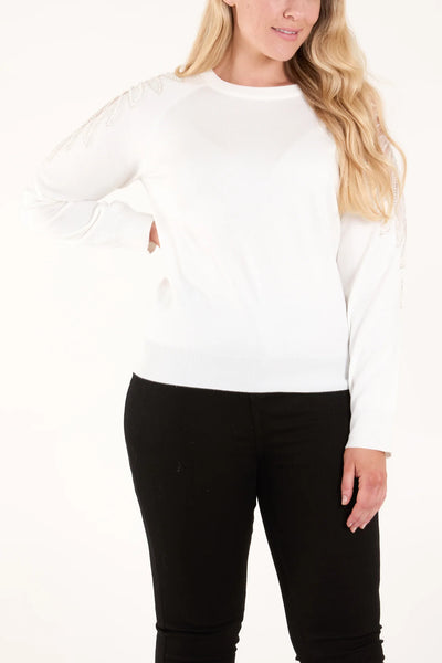 Leaf Print Sweater