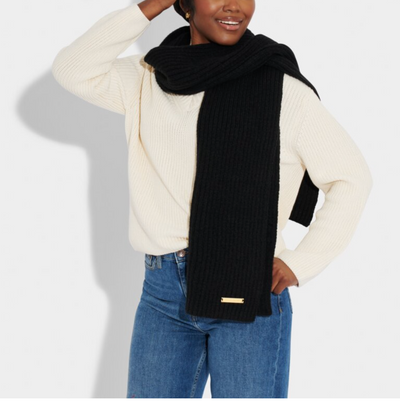 Knitted Scarf Black