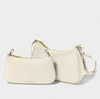 Aria Scoop Crossbody in Ecru
