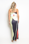 Orchid Print Bandeau dress