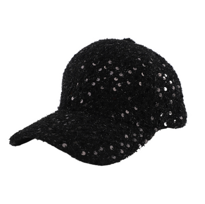 Tweed Sequin Cap