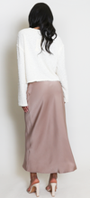 Satin Midi Skirt