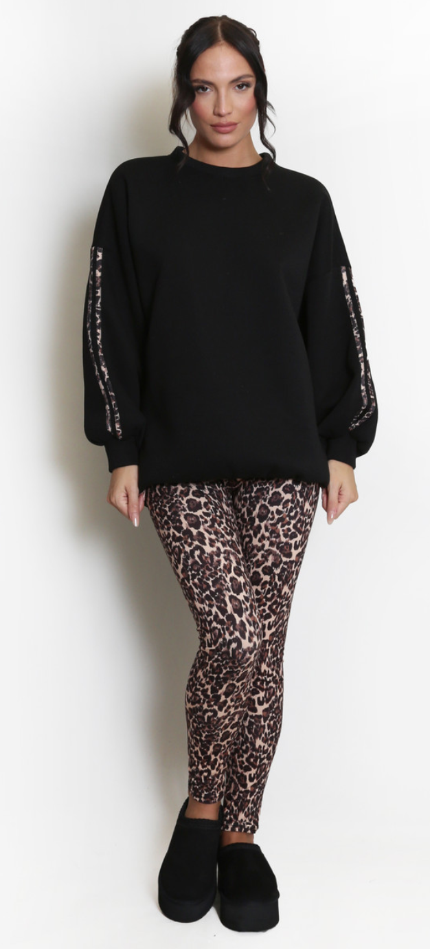 Leopard Trim Co-Ord