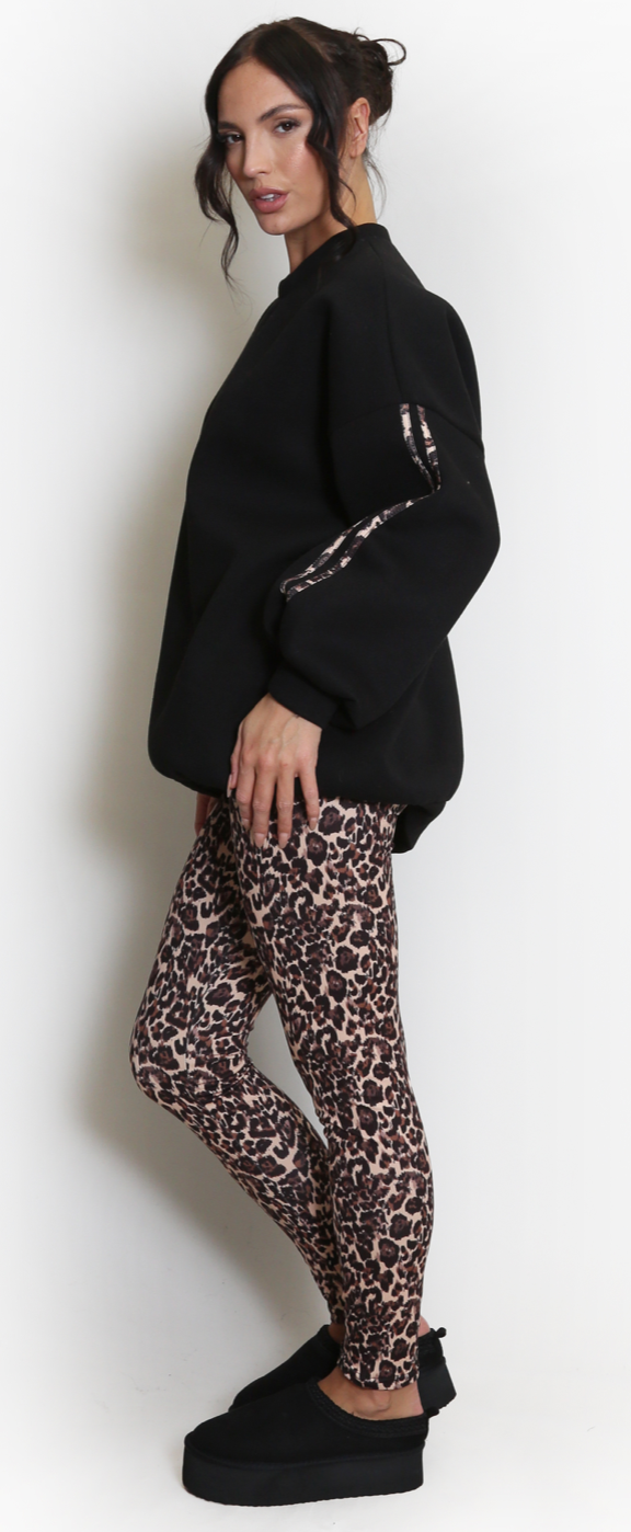 Leopard Trim Co-Ord
