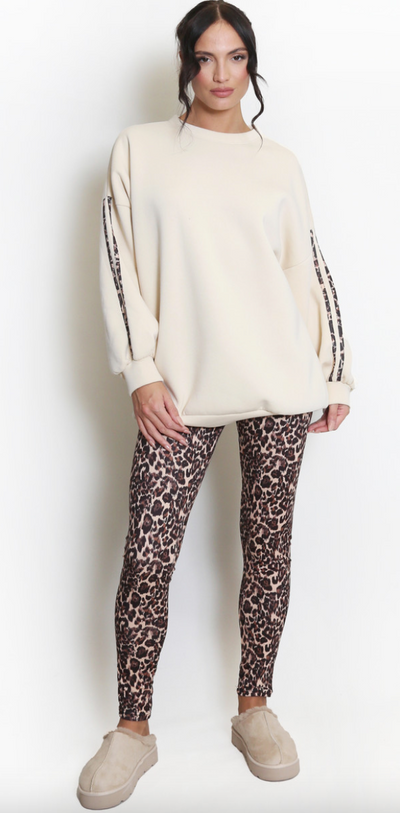 Leopard Trim Co-Ord