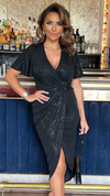 Sparkle Wrap Dress