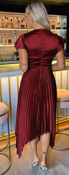 Burgundy Wrap Dress
