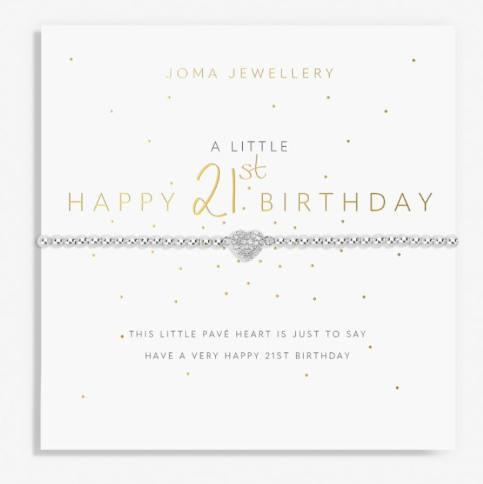 a little HAPPY 21st bracelet