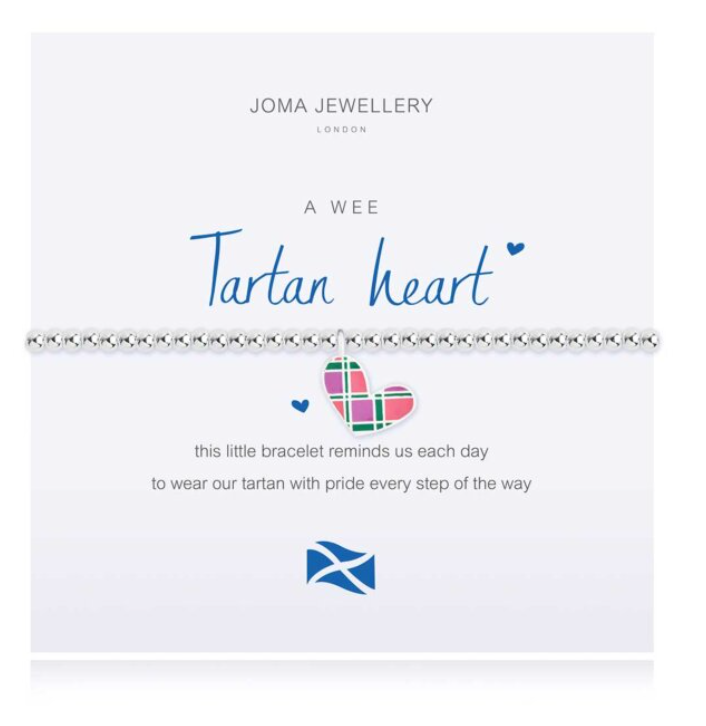 Scottish a little a wee Tartan Heart