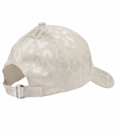 Satin Leopard print Baseball Cap