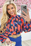 Animal Print Blouse