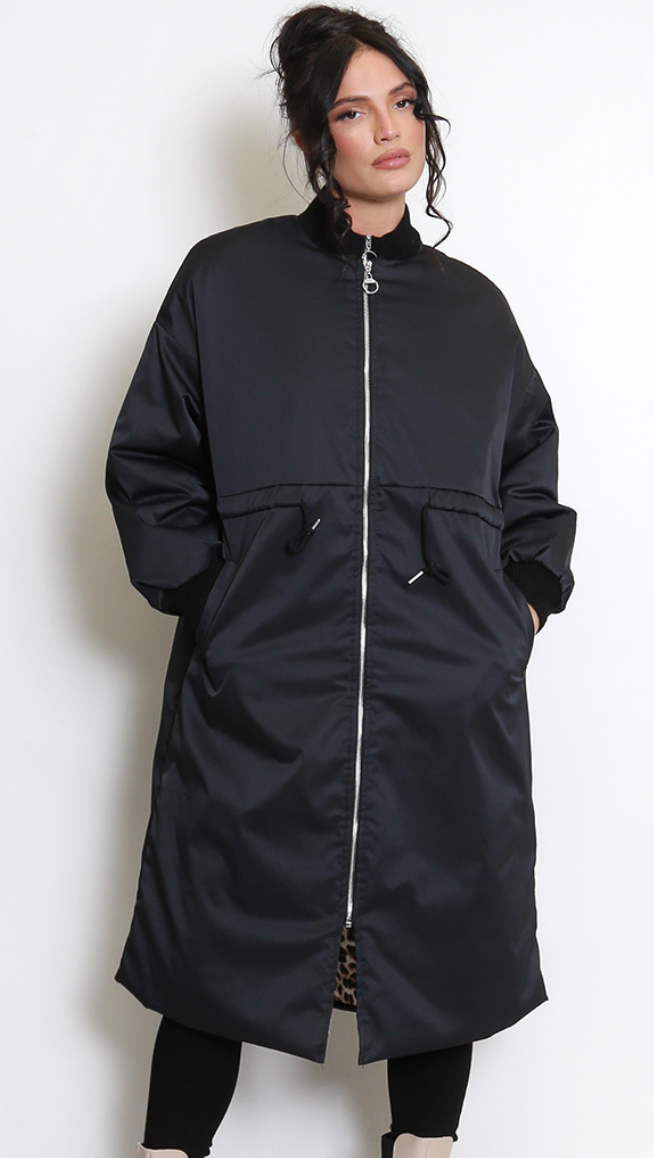 Longline Bomber Coat.