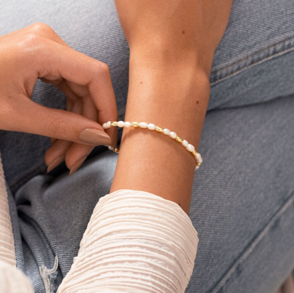 Riviera rice pearl bracelet