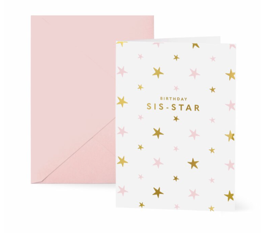 Sis-Star Birthday Card